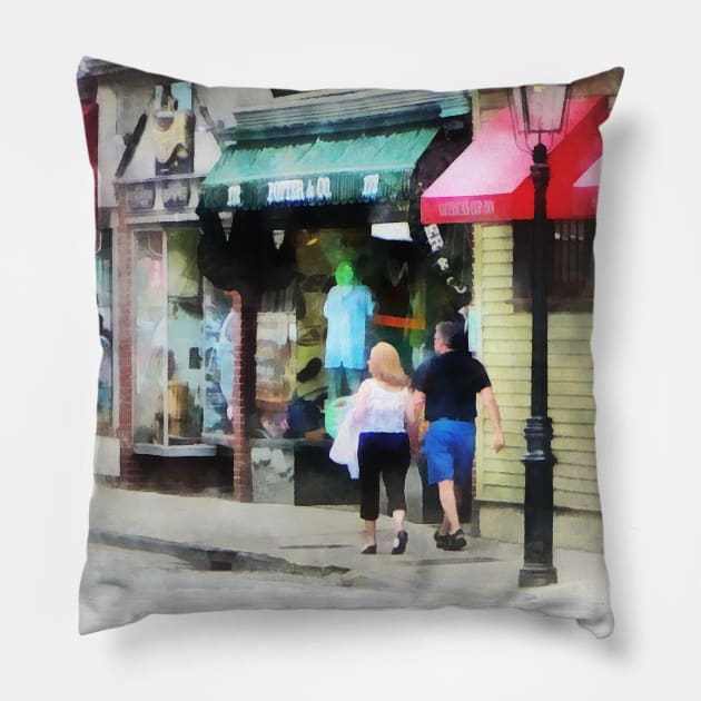 Newport RI - Thames Street Pillow by SusanSavad