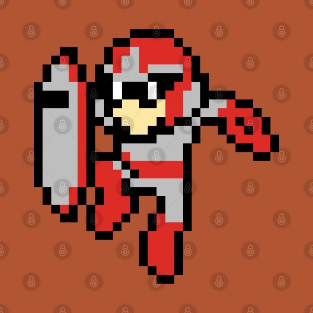 Protoman pixel by Slappers