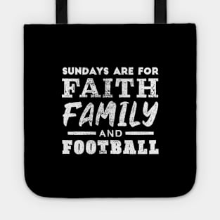 Faith, Family & Football Tote