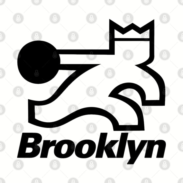 Retro Brooklyn Bowling Logo by Pop Fan Shop