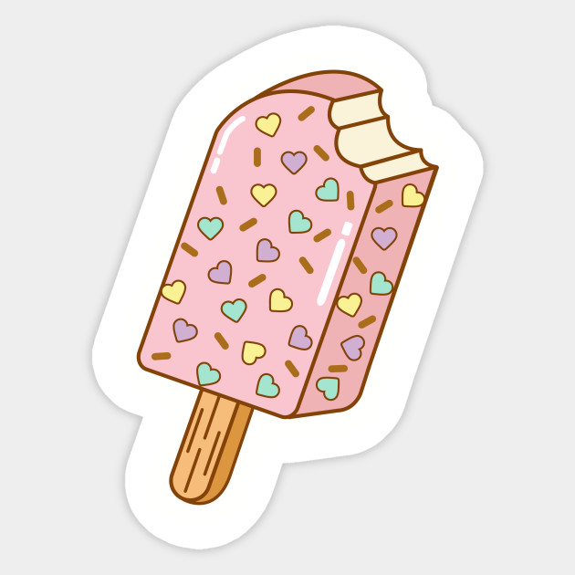 Pastel Ice Cream - Ice Cream - Sticker | TeePublic
