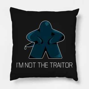 Social Deduction I'm Not The Traitor Meeple Graphic- Board Game - Tabletop Gaming Pillow