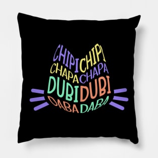 Chipi Chipi Chapa Chapa Cat Meme Pillow