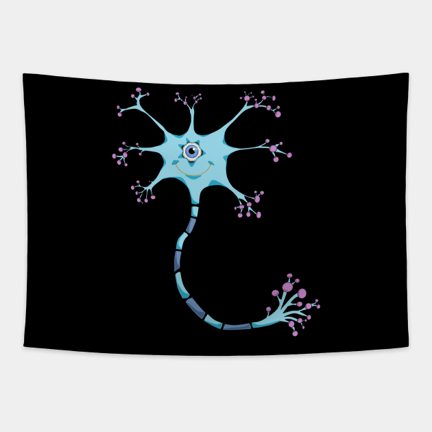 Happy Neuron Tapestry by Zenferren