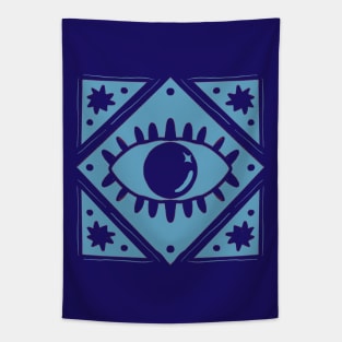 All Seeing Eye | Blue Version Tapestry