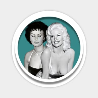 Jayne Mansfield and Sophia Loren Magnet