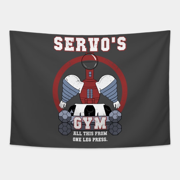 The Gym Of Love (Servo) Tapestry by HeroInstitute