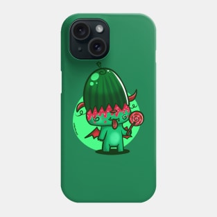 watermelon monster Phone Case