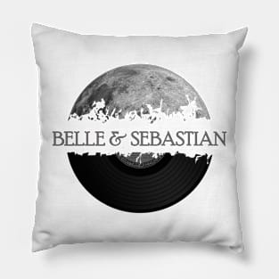 Belle and Sebastian moon vinyl Pillow