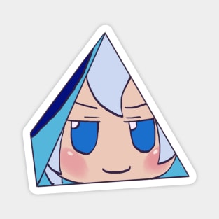 I draw that spinning pyramid cirno fumo plush face / touhou memes Magnet