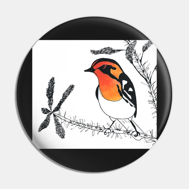 Blackburnian Warbler Pin by Peleegirl