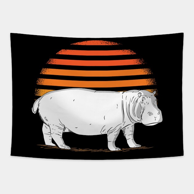 hippo animal pachyderm Tapestry by ShirtsShirtsndmoreShirts