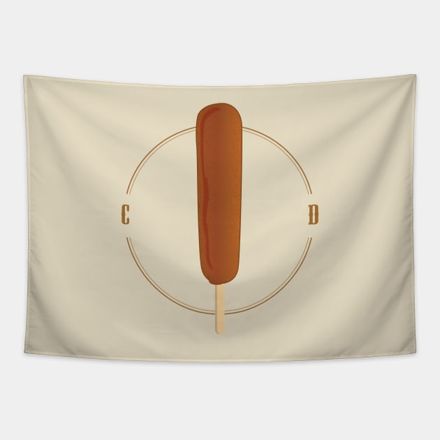 Corn Dog Tapestry by frankpepito