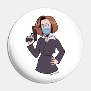 Safe Face Mask Scully Pin