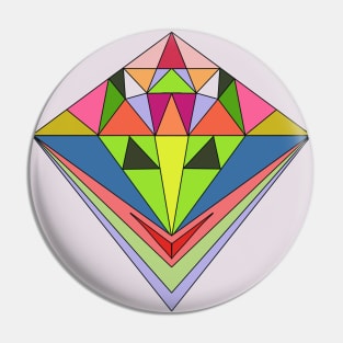 geomeric smile Pin