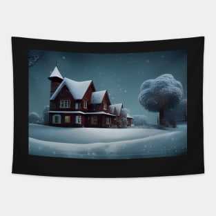 Winter landscape Tapestry