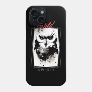 Owl Bird Wild Nature Free Spirit Art Brush Painting Phone Case