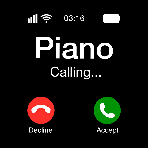 Piano Calling - Piano Teacher Phone by winwinshirt