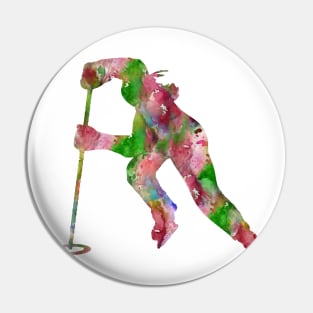 Ringette player Pin