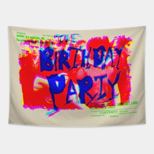 the birthday party cmyk graphic Tapestry