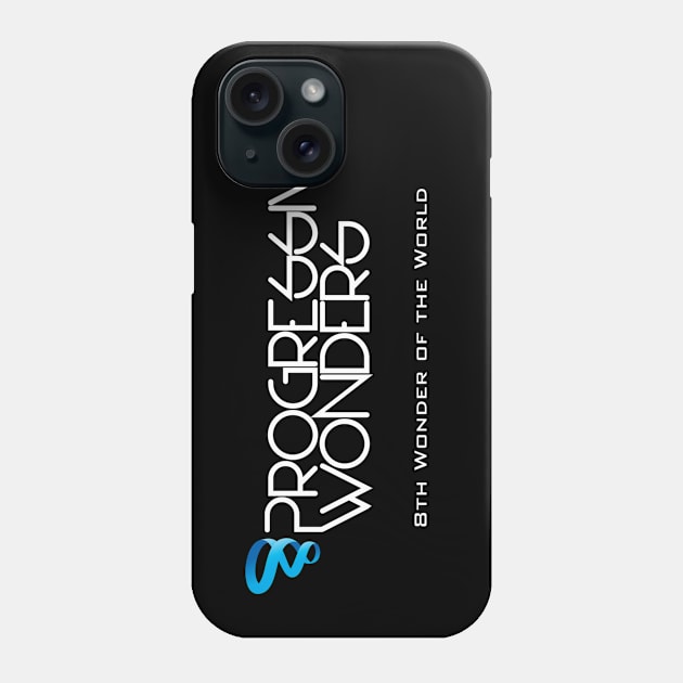 Progressive Wonders - Black Phone Case by promo.klu16@gmail.com