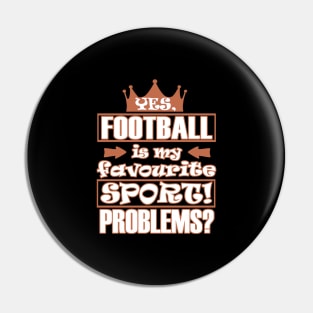 American Football Touchdown Women Girls Pin