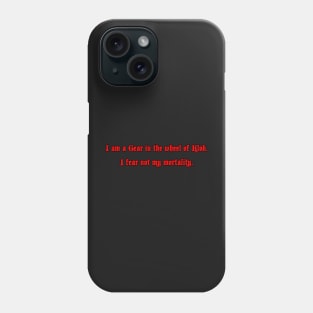 I am a Gear (Red) Phone Case