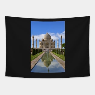 Taj Mahal with reflection. Tapestry