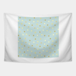 Golden Dot Pattern Tapestry