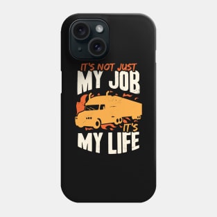 18 Wheeler Trucker Job Truck Driver Gift Phone Case