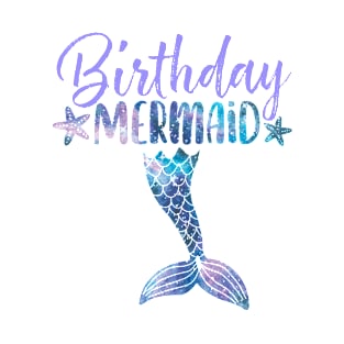 Birthday Mermaid Cute Funny Matching Mermaid Birthday Party Gift T-Shirt