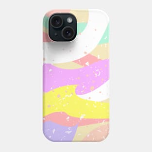 Cute Multicolor Pastel Abstract Curves Patterns Phone Case