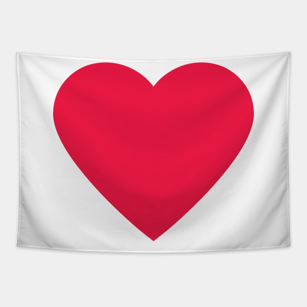 Red Heart Tapestry by Golden Eagle Design Studio