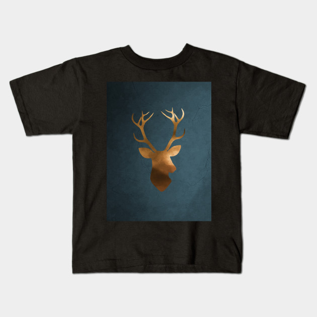 Gold Deer Watercolor Painting Animal Kids T Shirt Teepublic