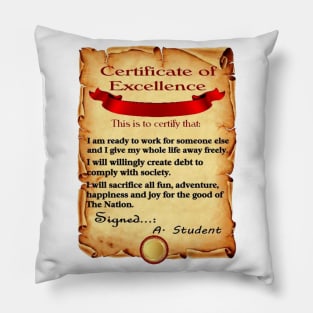 Certificate of Excellence Pillow