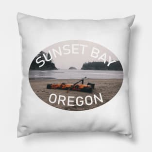 Sunset Bay State Park Oregon Pillow