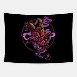 Smoking Devil Tapestry