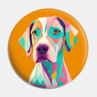 Abstract dog Pin