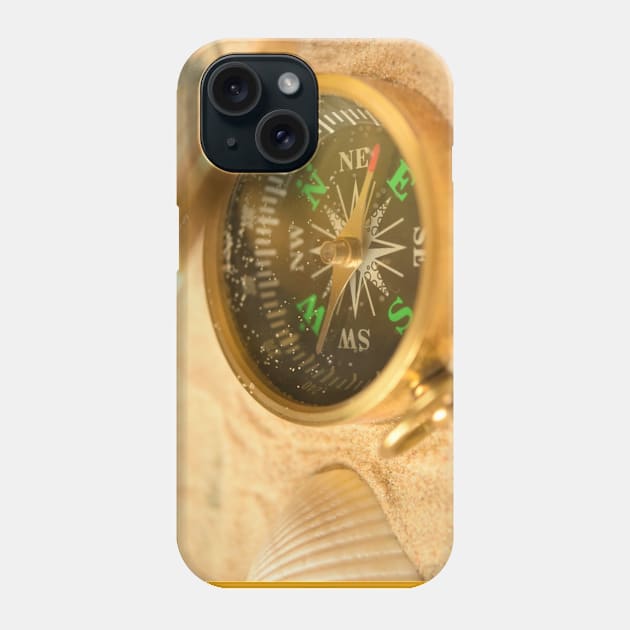 Compass in Sand Phone Case by KK24