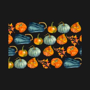 halloween autumn pumpkin pattern T-Shirt
