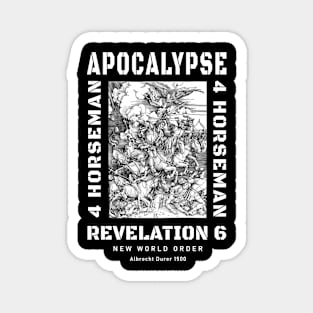 Apocalypse Horsemen of New World Order Magnet