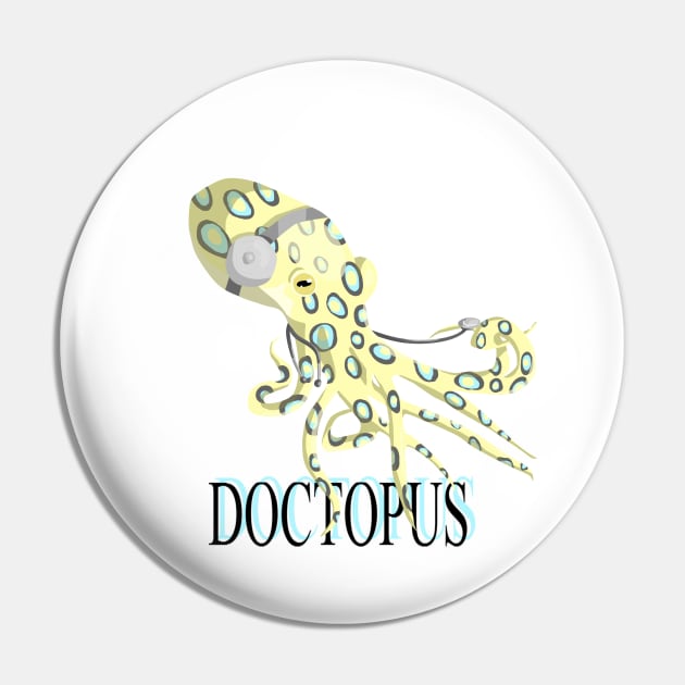 Doctopus Pin by Blacklightco