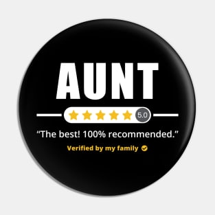 Five Stars Aunt Pin