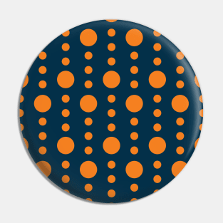 Blue and Orange Circle Seamless Pattern 021#002 Pin