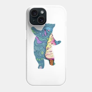 ice cream bear art gift Phone Case