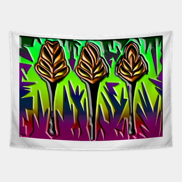 blooming flowers Tapestry by Hahanayas