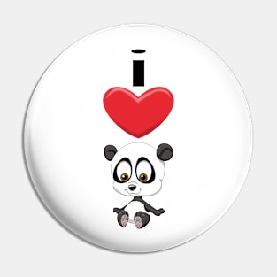 I Heart Pandas!!! Pin