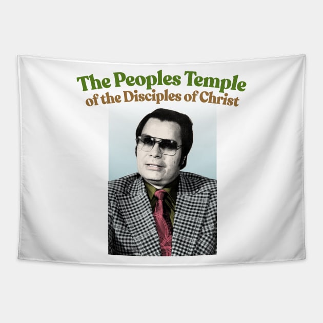 Jim Jones / Jonestown Tapestry by DankFutura