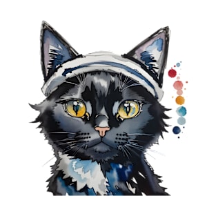 cat with headband T-Shirt