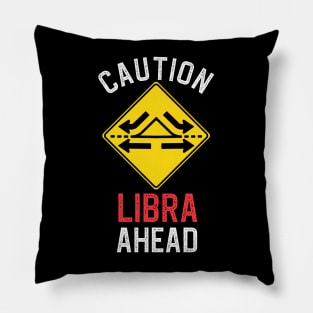 Funny Zodiac Horoscope Libra Road Sign Traffic Signal Pillow